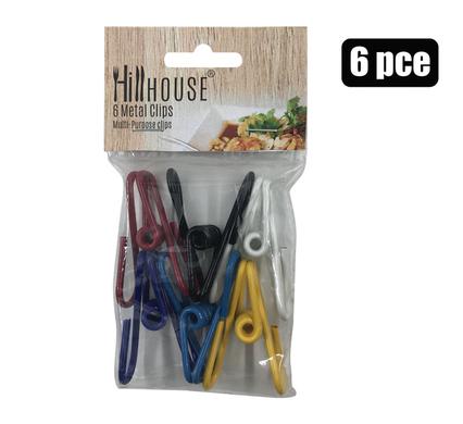 BAG SEALERS METAL CLIPS 6PC