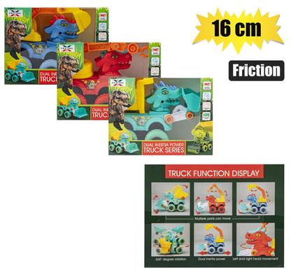 VEHICLE FRICTION DINOSAUR 16cm