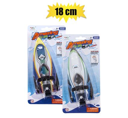 VEHICLE BOAT WIND UP 18cm