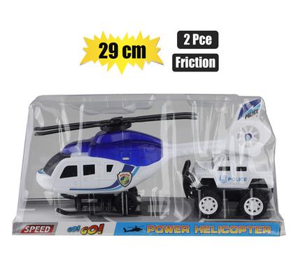 VEHICLE HELICOPTER FRICTION 29cm 2pc