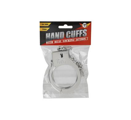 PLAYSET HAND CUFFS PL W/ 2 KEYS 17cm