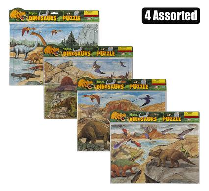 PUZZLE JIGSAW EDUCATIONAL DINO 48PC