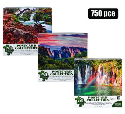PUZZLE JIGSAW POSTCARD NATURE 750PC