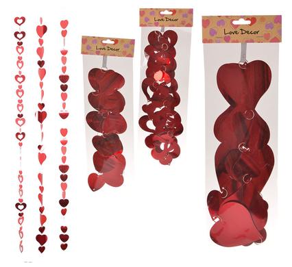 ORN OCCASION LOVE HANGING HEARTS
