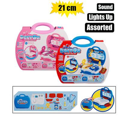 PLAY-SET DOCTOR SET STORAGE BOX 23x20cm