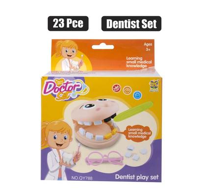 PLAY-SET DOCTOR DENTIST CHECKUP 23PC