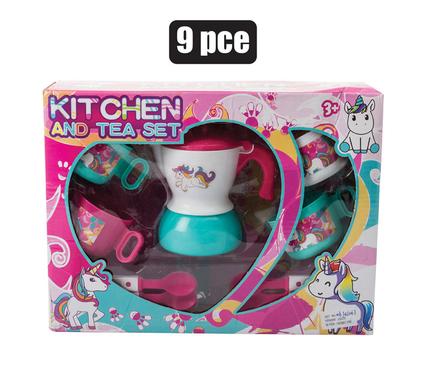 PLAY-SET TEA UNICORN 9PC