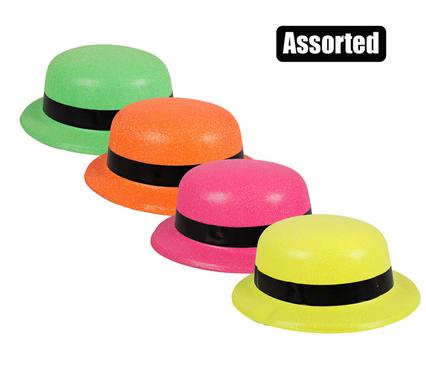 DRESS UP HAT BOWLER GLITTER