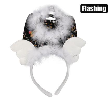 DRESS UP HEADBAND ANGEL LIGHT UP