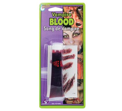 DRESS UP TATTOO SCARx5 AND FAKE BLOOD