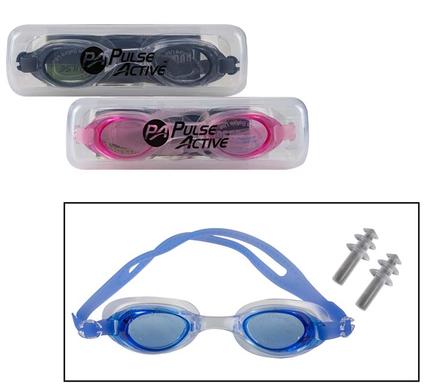 SWIM GOGGLES W/CASE