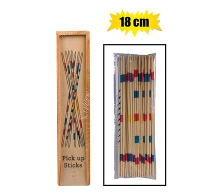 GAME WOODEN PICK UP STICKS 31PC 18cm