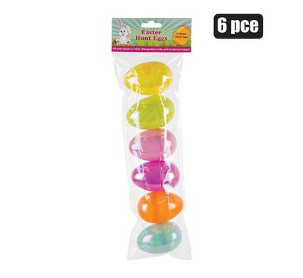 EASTER HUNT EGGS PL FILLABLE LARGE 6PC