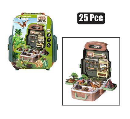 ANIMALS DINOSAUR STORAGE BACKPACK 25pc