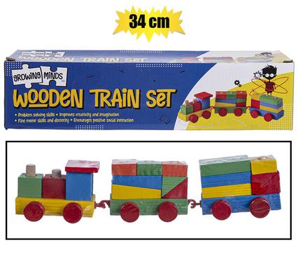 EDU TOY WOODEN TRAIN 34cm