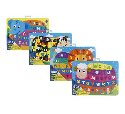 EDU WOOD PUZZLE ABC/NUM 30x22cm