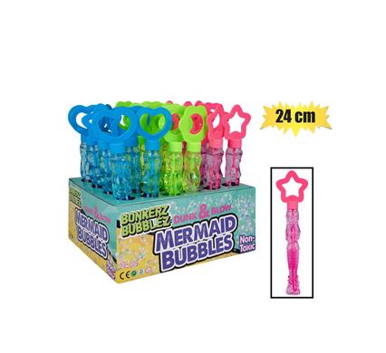 BUBBLE NOVELTY WAND MERMAID 24cm