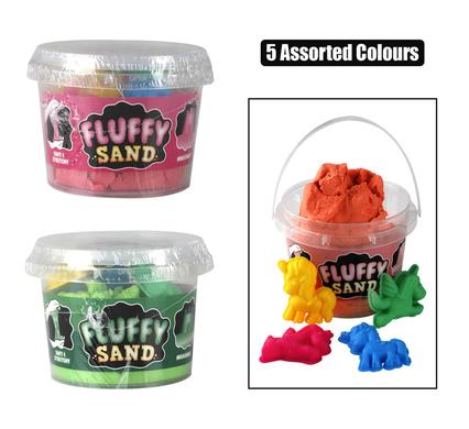 NOVELTY PLAY SAND TUB 9cm ASSTD