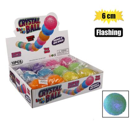 NOVELTY BALL BRIGHT GALAXY 6cm FLASHING