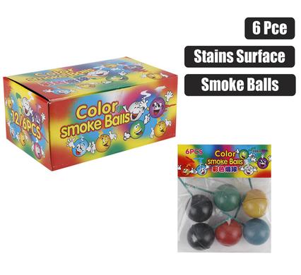 NOVELTY SMOKE BALLS 6pc