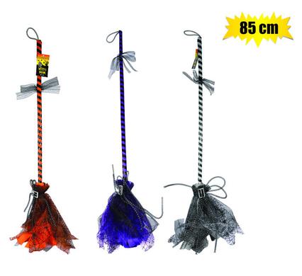 NOVELTY HALLOWEEN WITCH BROOM 85cm