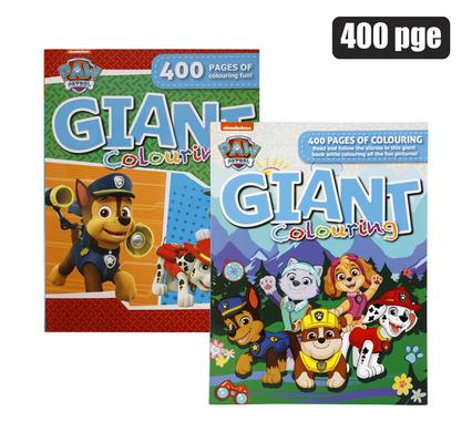 BOOK COLOURING GIANT PAW PATROL 400P