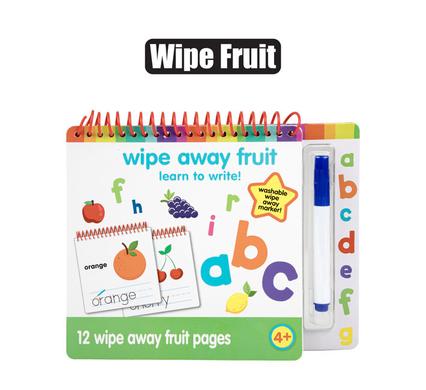 BOOK EDU DRY WIPE FRUIT