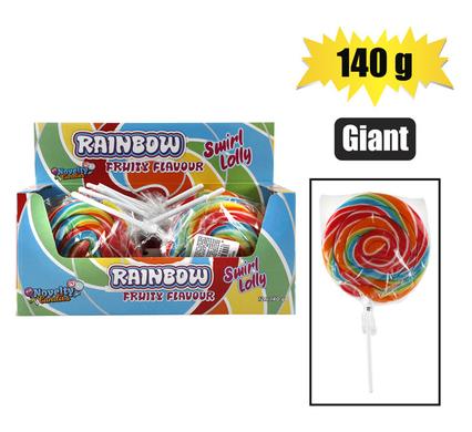 SWEET LOLLY NC RAINBOW GIANT 140G