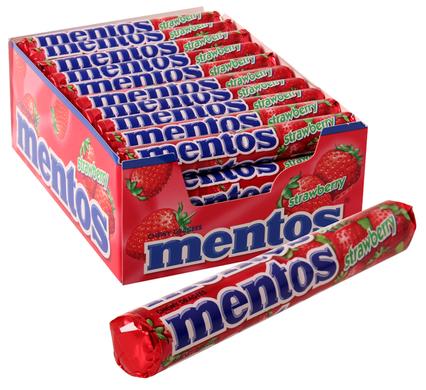 SWEET CANDY CL MENTOS S/BERRY ROLL (TH)