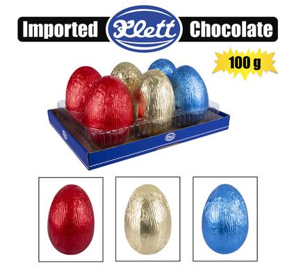SWEET CHOC KL FOILED EGG 100g